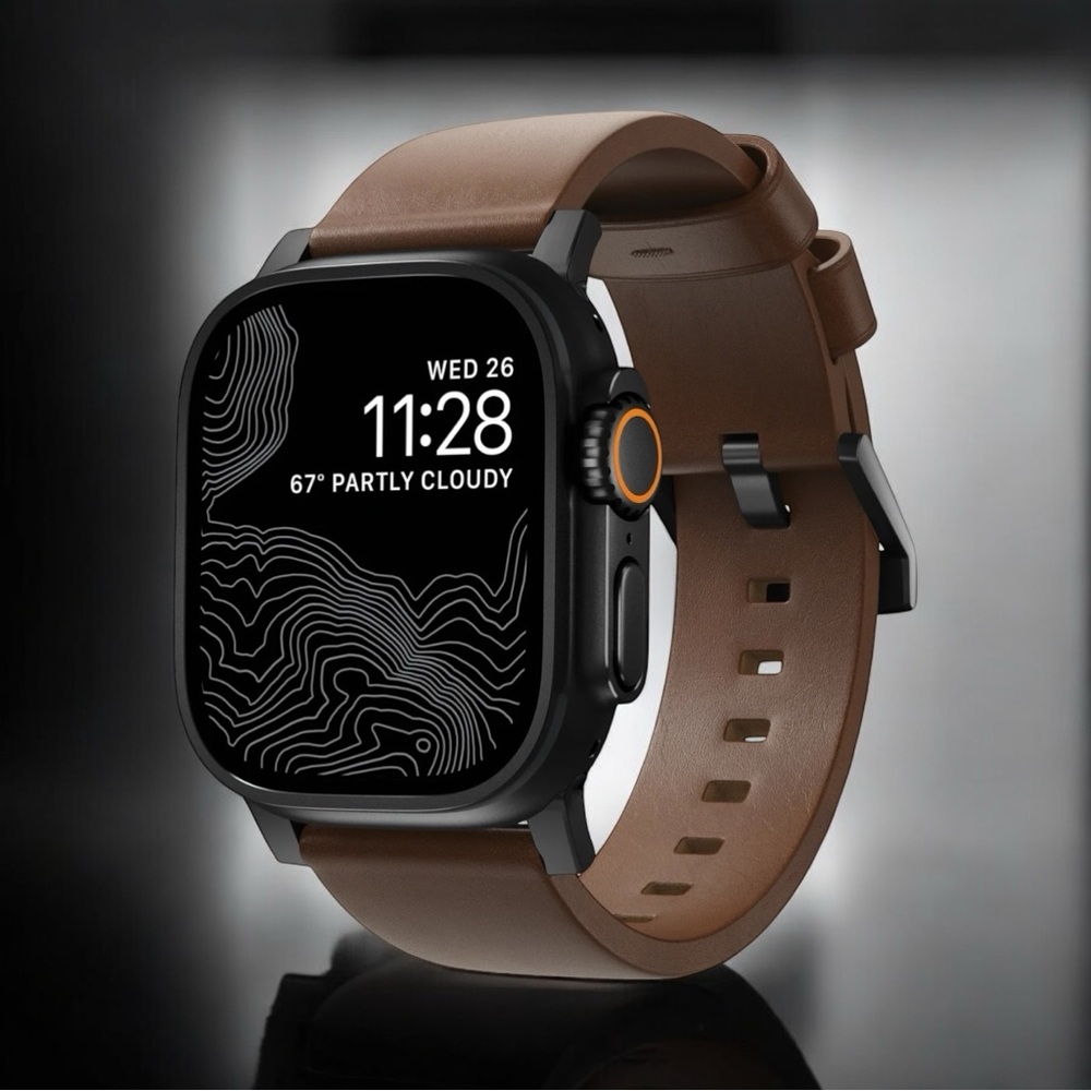 NOMAD Black Hardware Modern Band For Apple Watch